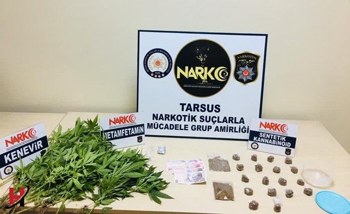Tarsus'ta Emniyetin Yaptığı Uyuşturucu Operasyonlarında 4 Kişi Tutuklandı