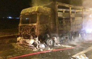 Tarsus'ta Alev Alan Kamyon, Yangında Küle Döndü