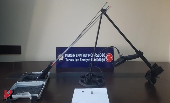 Tarsus’ta Kaleburcu Mahallesinde 5 Define Avcısı Avlandı